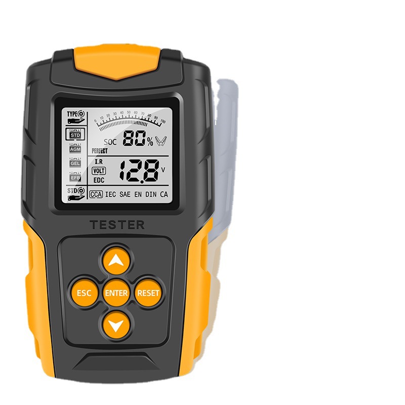 12v/24v Kfz-batterietester Für Nassbatterien (gel, Agm, Efb) – Analysator – Kapazität: 3 Ah – 200 Ah