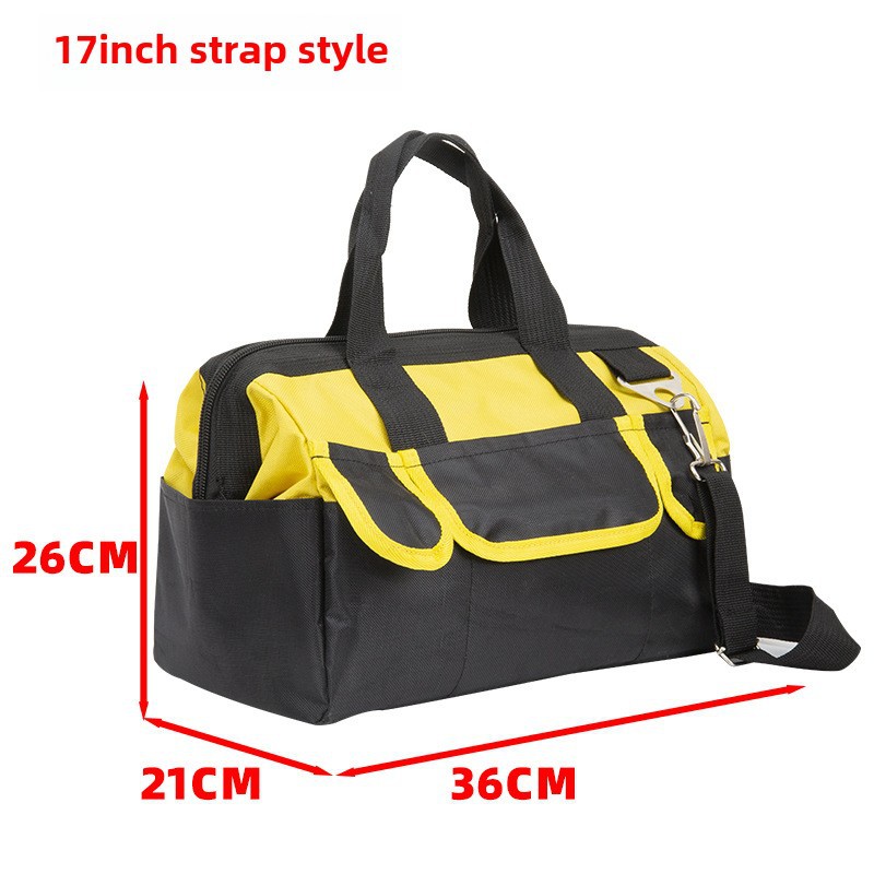 17-zoll-werkzeugtasche Aus Wasserdichtem Canvas Mit Gepolstertem Schultergurt Für Die Baustelle