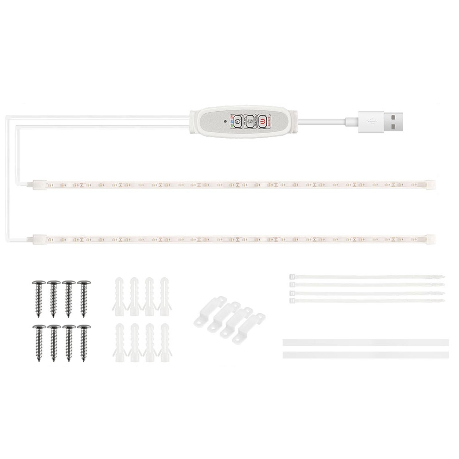 Pink-violette Led-streifen Für Pflanzen – Intelligenter 24-stunden-timer – 4 Helligkeitsstufen – Usb-anschluss (plug & Play)