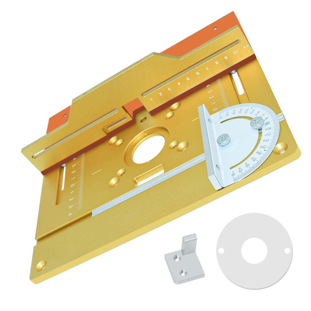Frästisch-einlegeplatten Aus Aluminiumlegierung, 3er-set Für Holzfräsen, Gravieren Und Schneiden