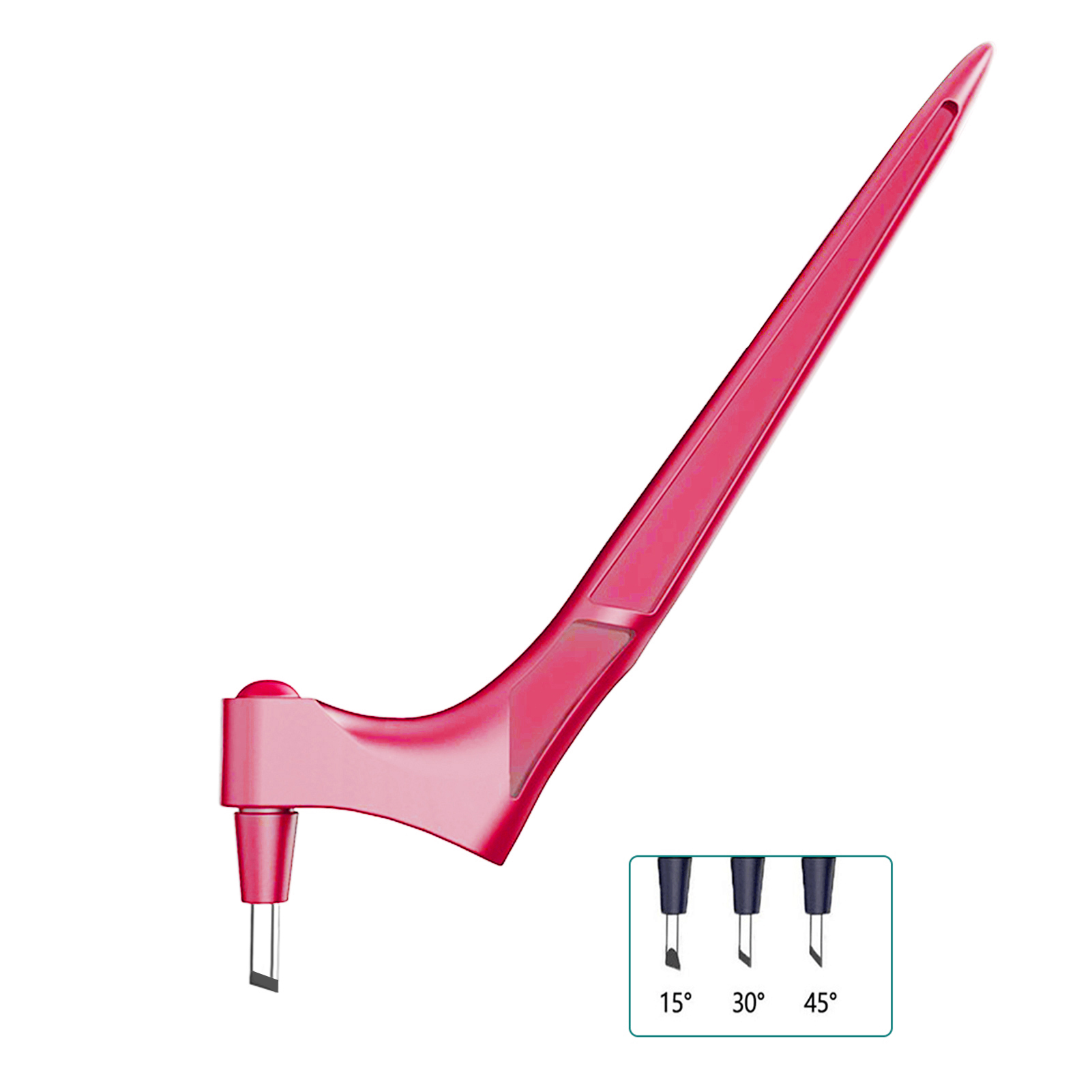 Präzisionsmesser Aus Edelstahl, 360° Drehbares Schneidwerkzeug Mit 3 Ersatzklingen (15°/30°/45°)