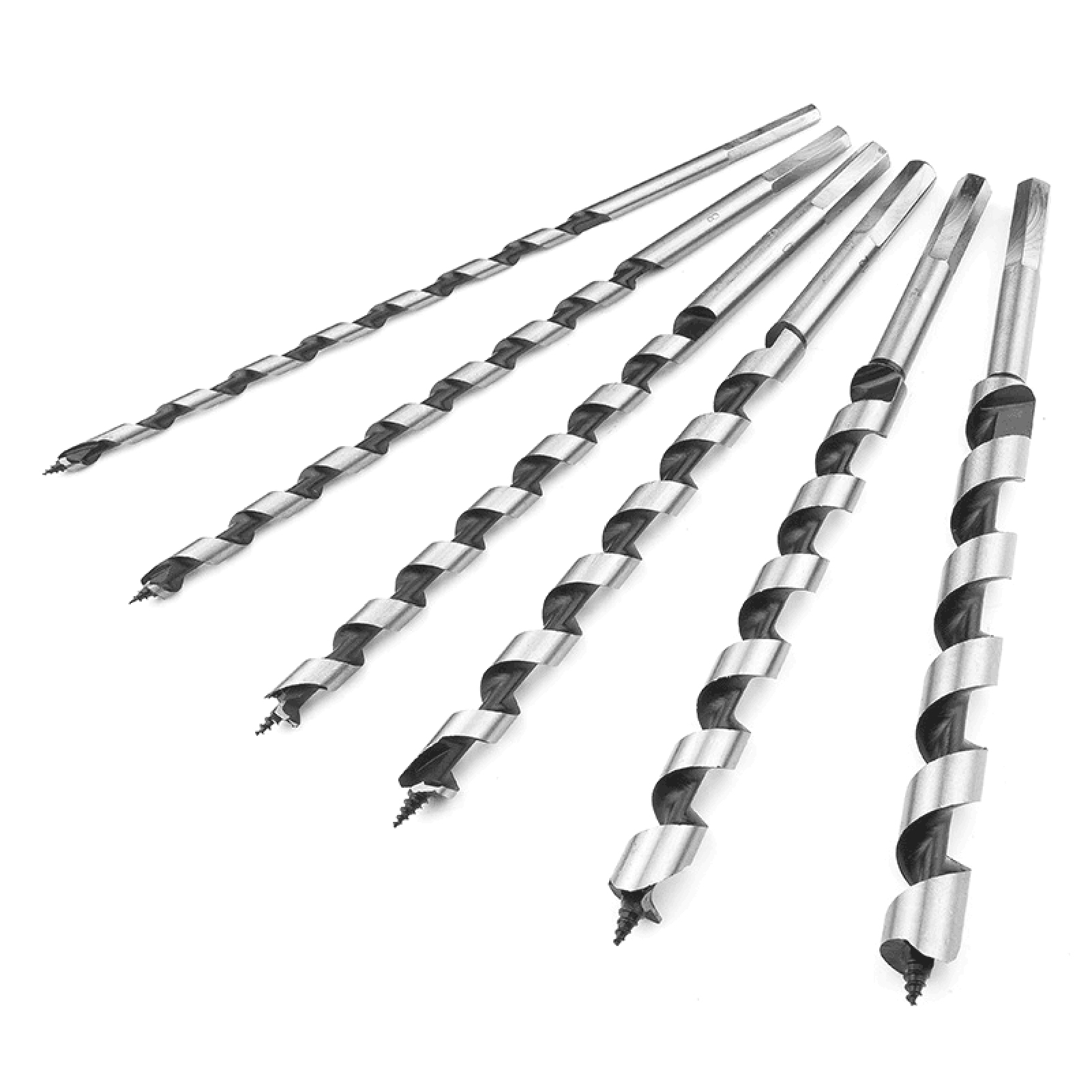 Set Mit 6 Sechskant-holzbohrern In Den Größen 6 Mm, 8 Mm, 10 Mm, 12 Mm, 14 Mm Und 16 Mm Für Weich- Und Hartholz, Einschließlich Redwood.