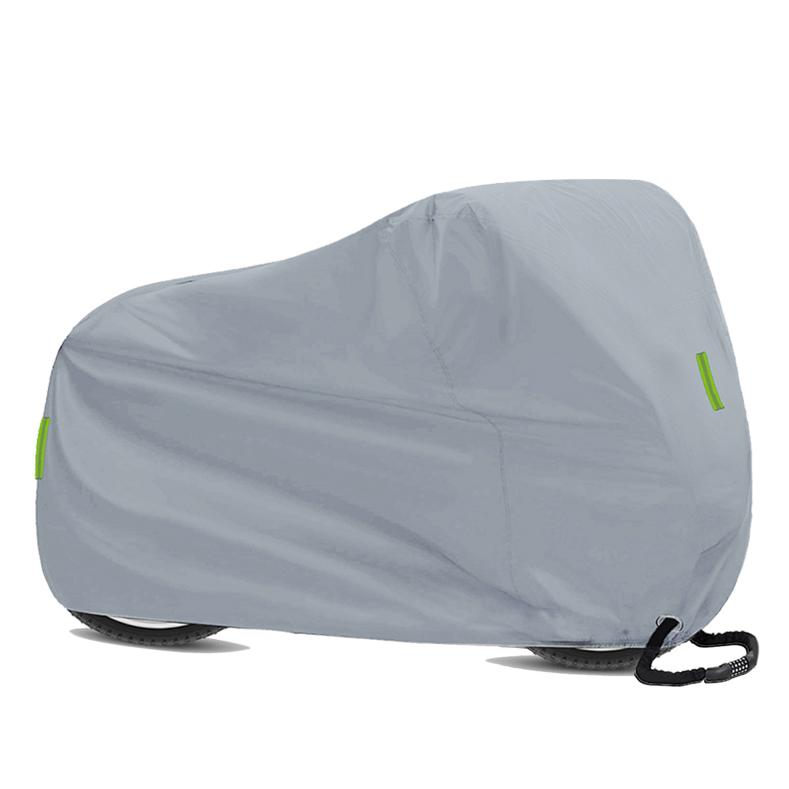 Wasserdichte Fahrradabdeckung, Regen- Und Uv-beständig, Mit Reflektorstreifen, Ösen Für Ein Vorhängeschloss Und Einer Aufbewahrungstasche (200 X 110 X 70 Cm).
