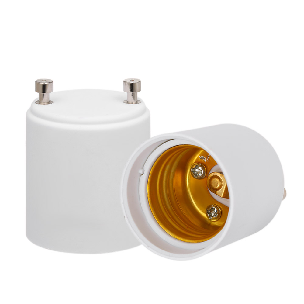 2er-pack Gu24-auf-e26/e27-adapter Für Led-lampen. Flammhemmendes Pbt-material. Gu24-sockel Auf Standard-e26/e27-schraubfassung.