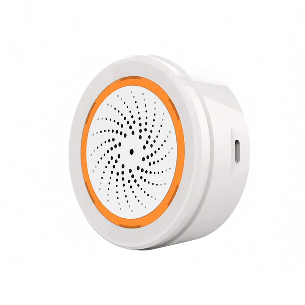 3-in-1-temperatur- Und Feuchtigkeitssensor Mit Integrierter Sirene (90 Db), Lichtsignal Und Temperaturanzeige. Kompatibel Mit Gateway-hubs.