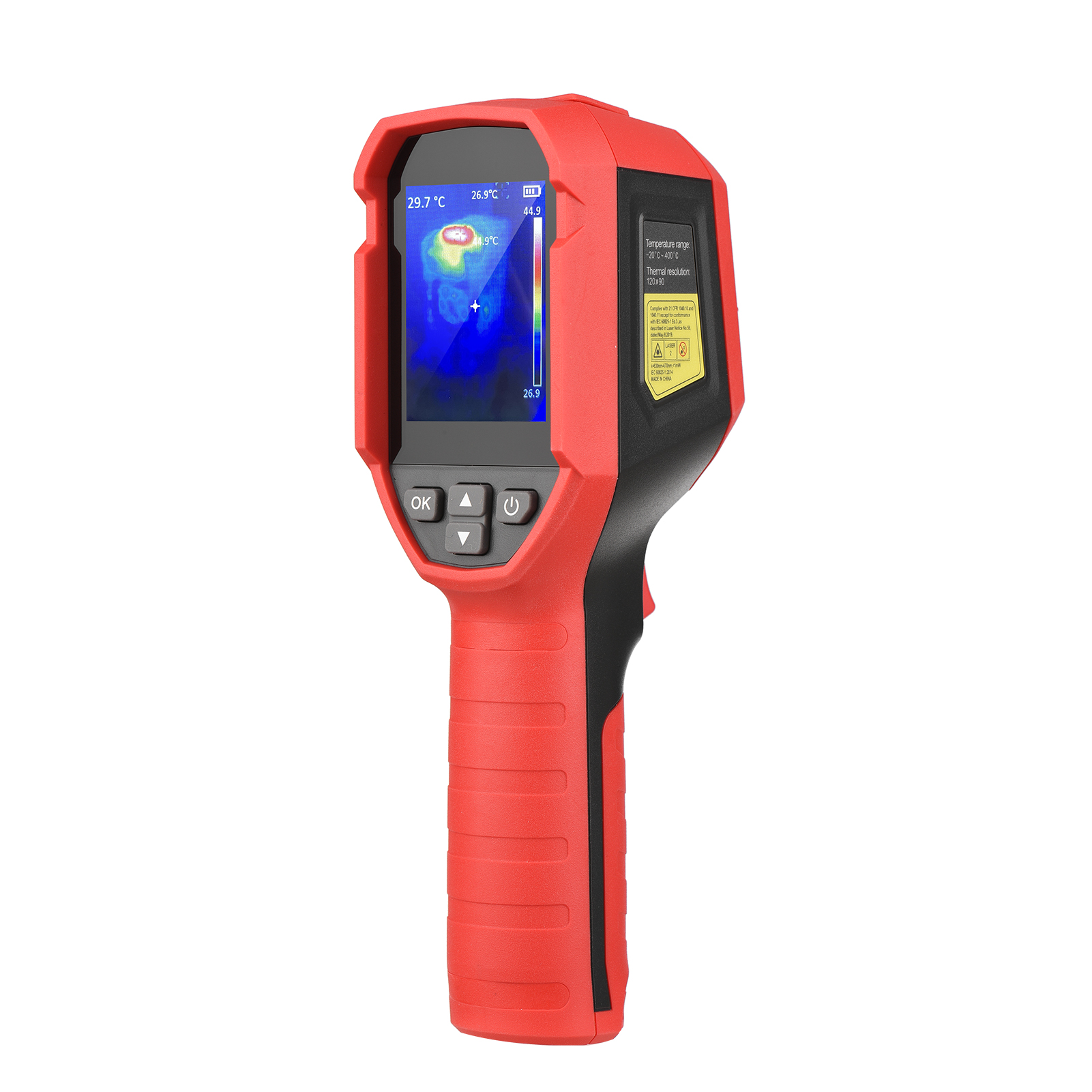 Infrarot-wärmebildkamera 120x90 Pixel, 2,4-zoll-lcd-bildschirm, -20 Bis 400°c, Berührungslos, Für Elektrische Diagnosezwecke