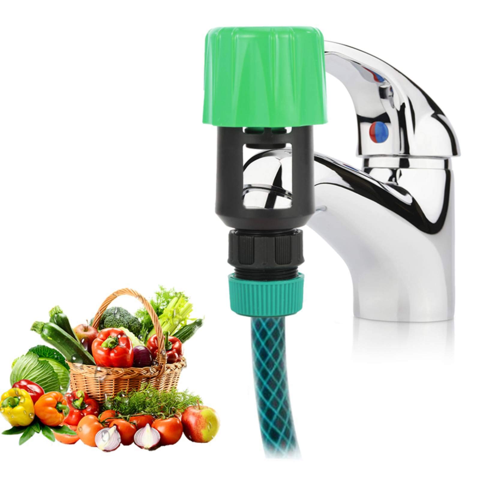 3/4-zoll-gartenhahnanschluss Mit Dichtungsring, Schlauchadapter Für Außenwasserhähne