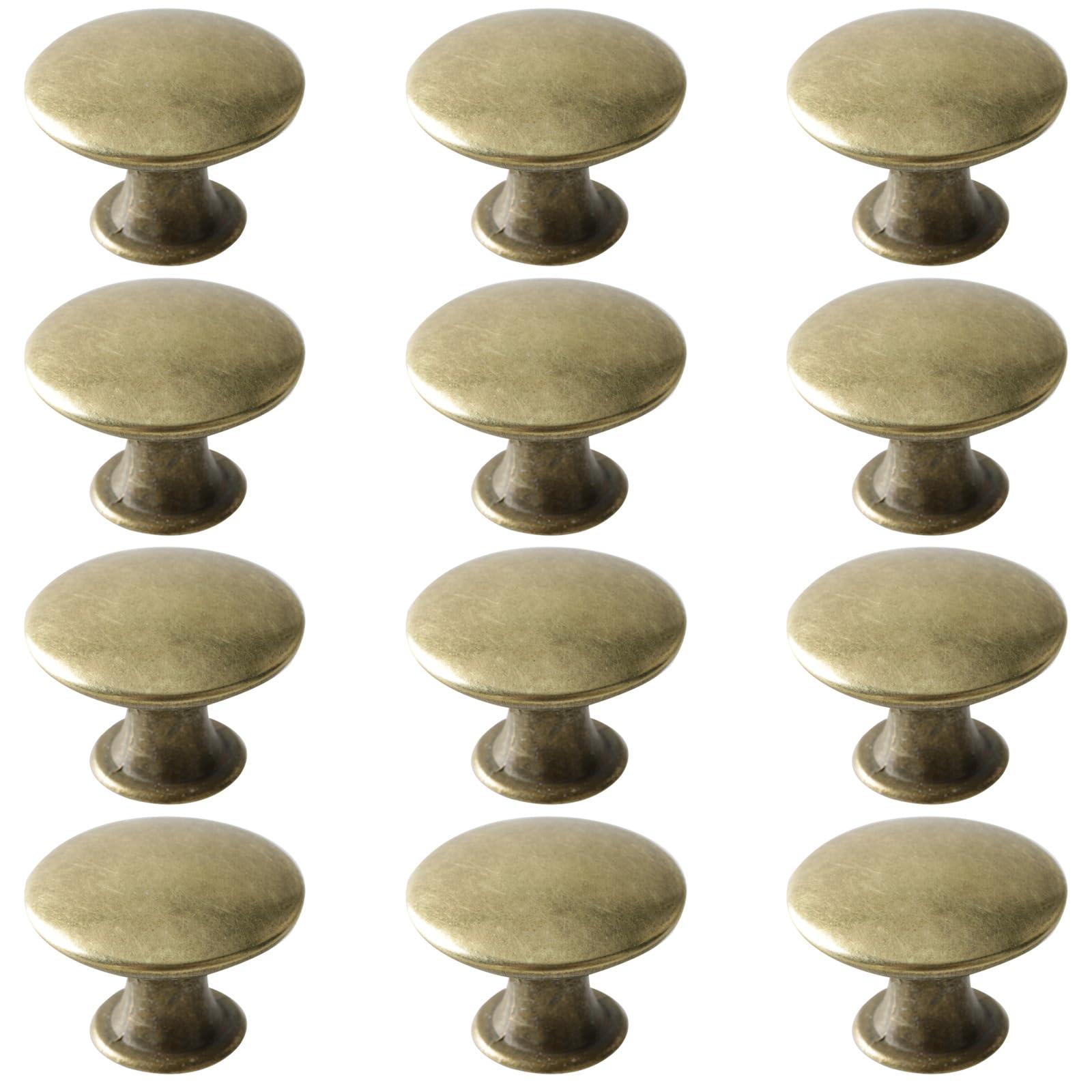 Antike Schubladenknöpfe Aus Gealtertem Messing, 30 Mm, 12er-set, Vintage-griffe Aus Zinklegierung Für Schränke, Kommoden, Küchenschränke