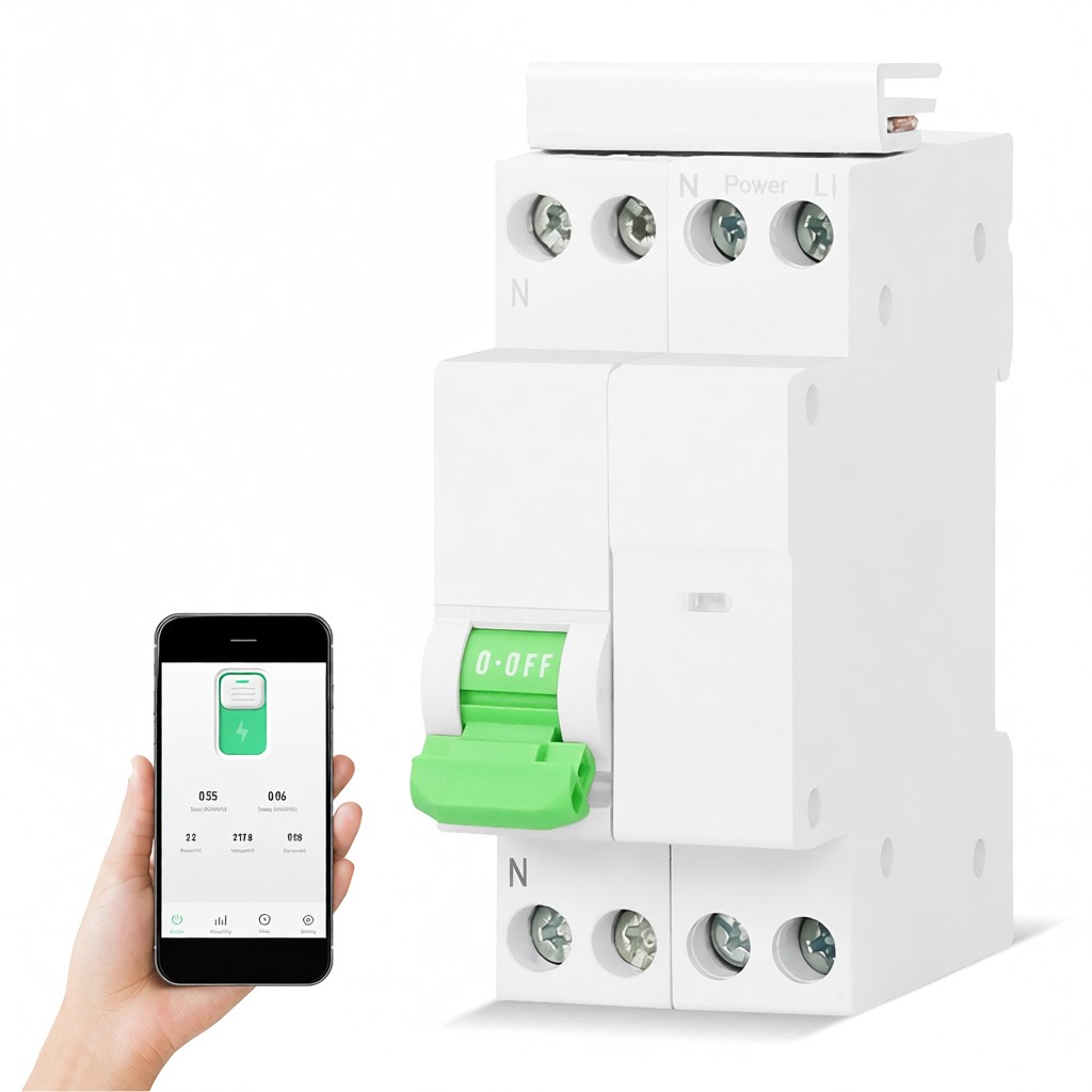 Tuya Smart Wifi Automatischer Schalter, Schutzschalter, Zeitschaltuhr Für Google Home, Energiezähler