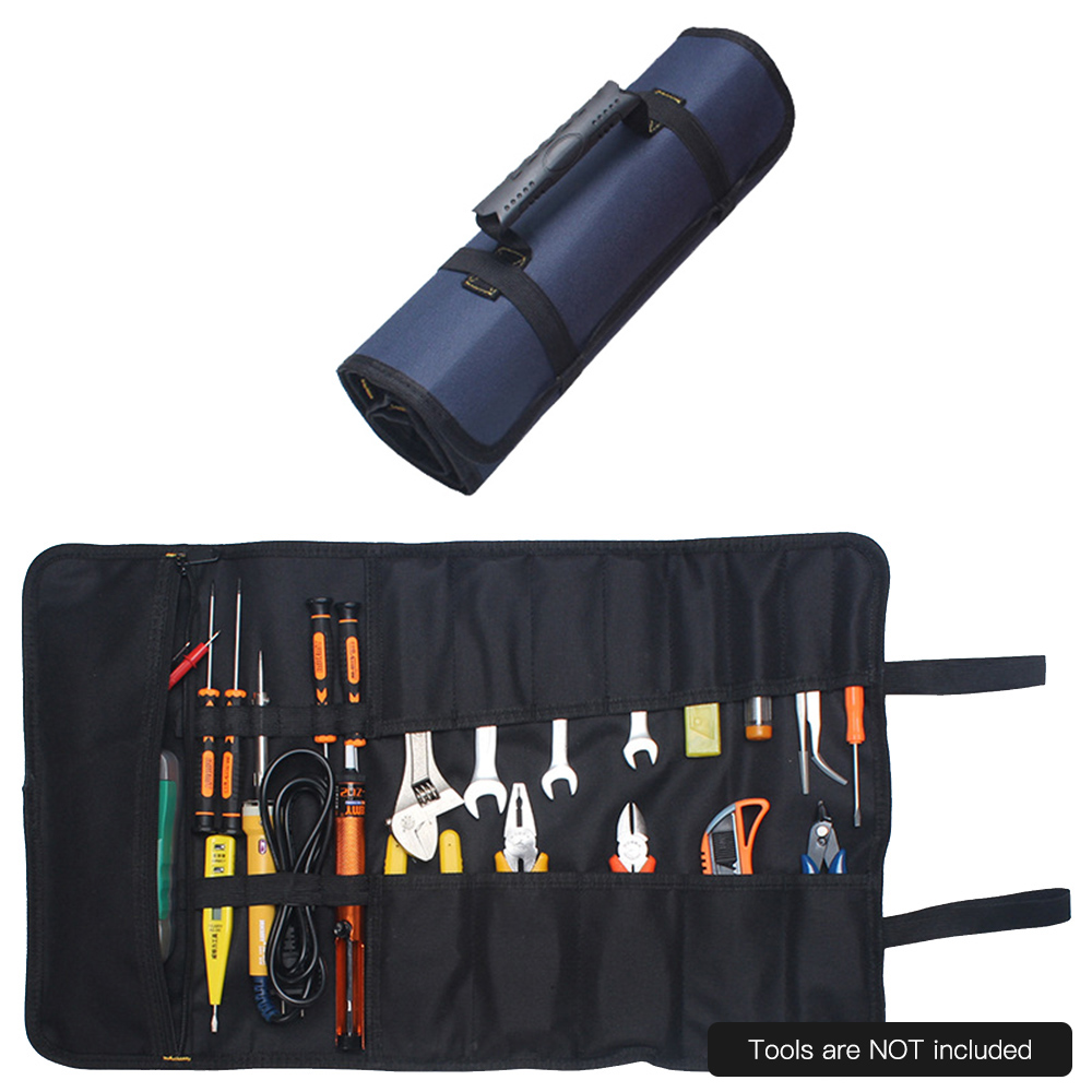 Werkzeugkoffer Mit Rollen Und 23 Taschen, Wasserdichtes 600d Oxford-gewebe – Faltbarer Organizer Mit Griff Für Handwerker Und Angler