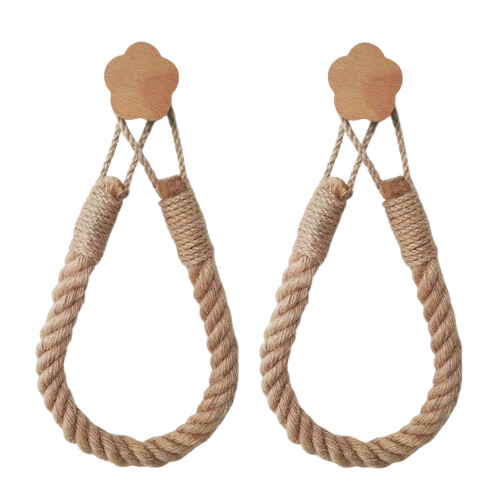 Papierhandtuchhalter Aus Massivholz Mit Hanfseil, Wandmontage, Aufbewahrung Ohne Bohren, Für Handtücher, Badezimmerhalter
