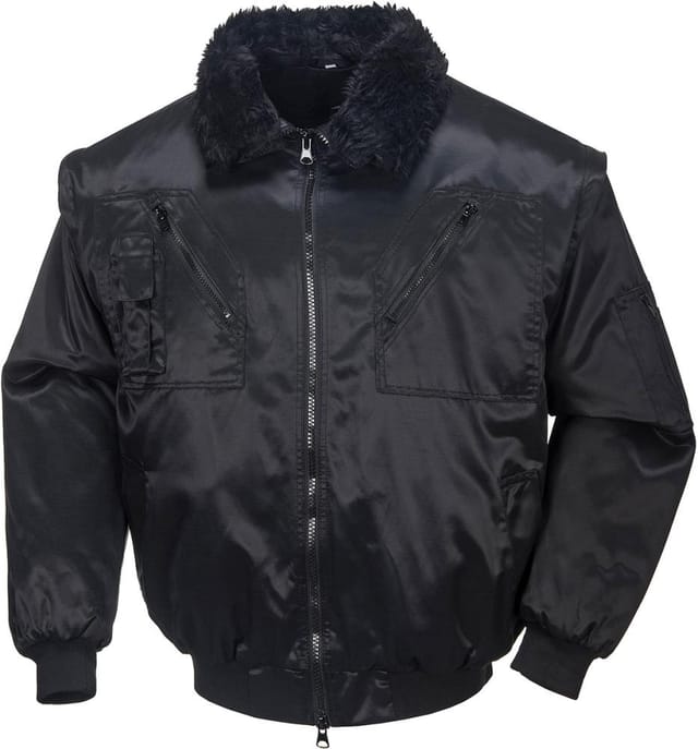 Pilotenjacke Achim schwarz, Größe XL
