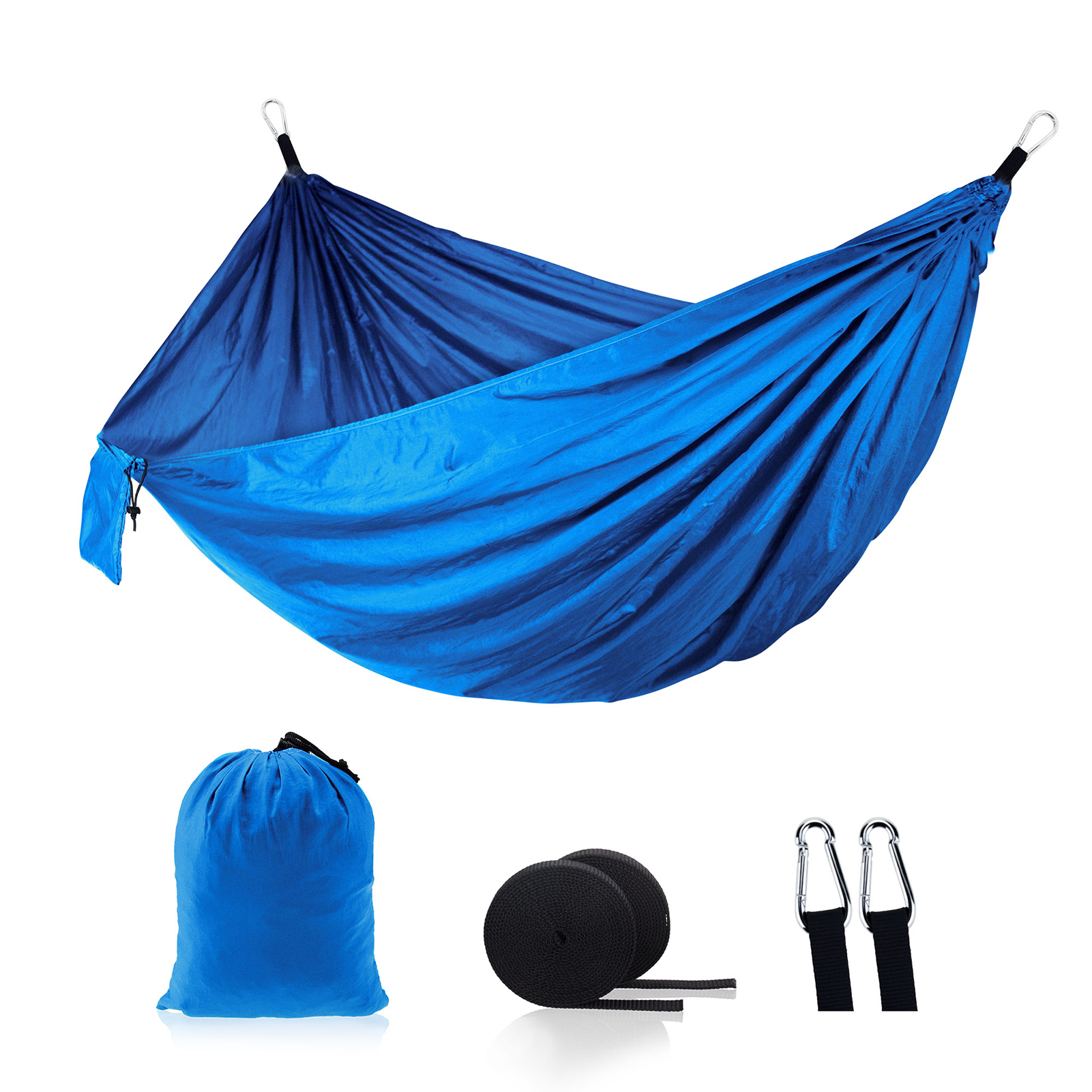 Hängematte Aus Geweitetem Nylon Für Den Innen- Und Außenbereich, Ideal Zum Campen, Für Den Strand, Auf Reisen Und Zum Wandern.