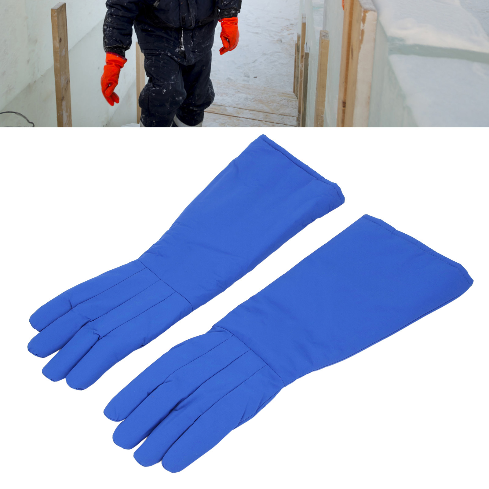 Kryogene Handschuhe Für Lng, Flüssigen Stickstoff, Trockeneis, Kühlhäuser, Kältebeständige Schutzhandschuhe, 58 Cm