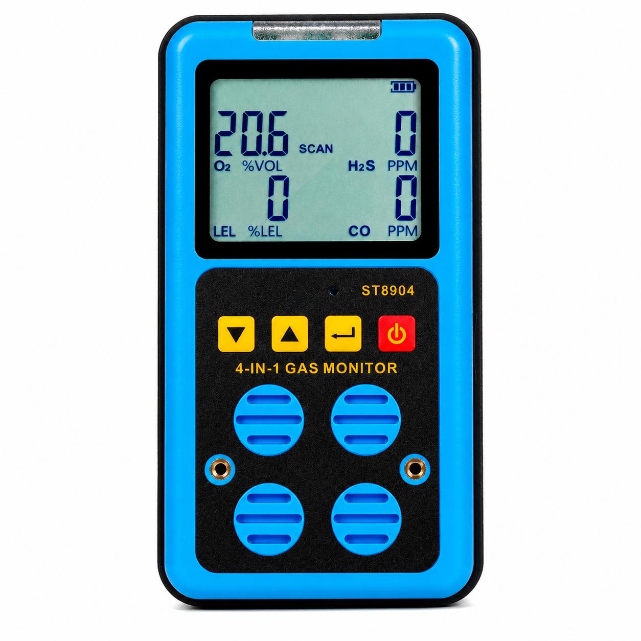 Wiederaufladbares 4-in-1-gaswarngerät Mit Vibrationsalarm, Elektrochemischem Tester, 1 Ppm Genauigkeit, Co Für Geschlossene Räume