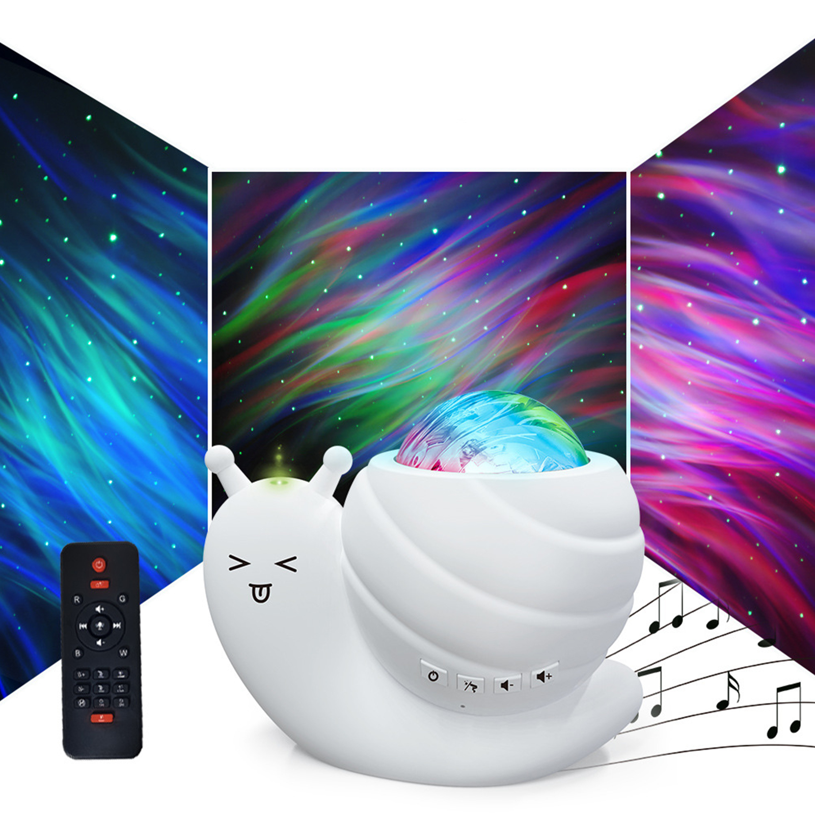 Bluetooth-sternenprojektor-nachtlicht Für Kinder Mit Fernbedienung – Aurora-sternenhimmellampe Mit Musik Fürs Schlafzimmer
