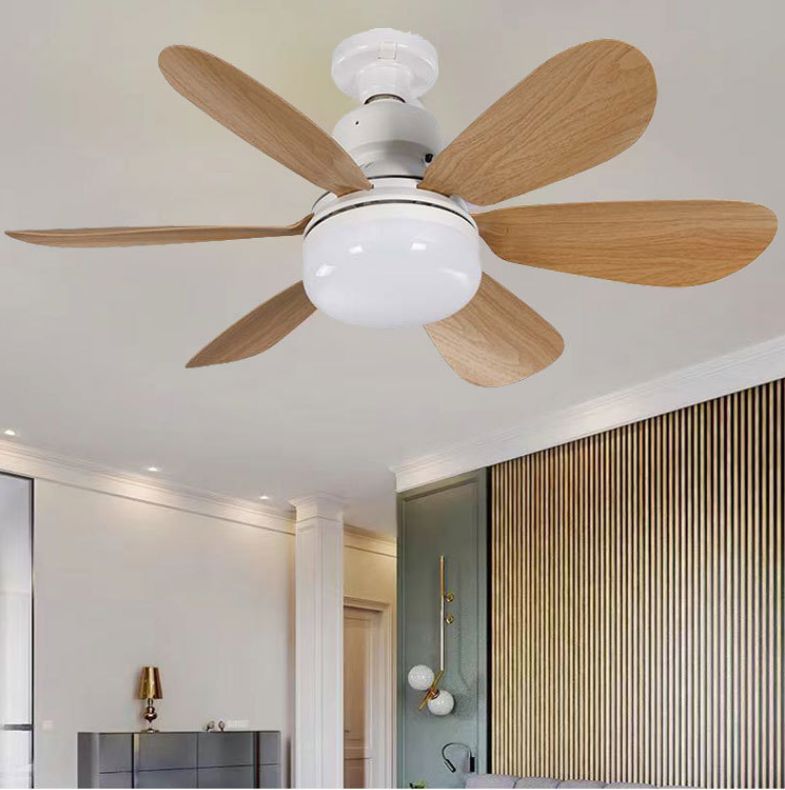 Deckenventilator Mit Licht E27, Braunes Holz - Leiser Gleichstrommotor Mit Fernbedienung Für Wohn- Und Esszimmer