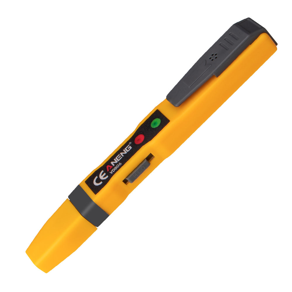 Aneng Vd806 Elektrischer Spannungsprüfer, Berührungsloser Multifunktionsstift, Ac/dc-detektor, Batteriedurchgangsprüfung, Mit Akustischem Und Optischem Alarm.
