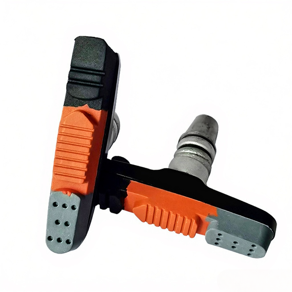 Mi.xim 1 Paar V-brake Bremsbeläge Für Fahrräder, Mit Sechskantmutter Und 55 Mm Unterlegscheiben, Für Mountainbikes, Rennräder Und Falträder.