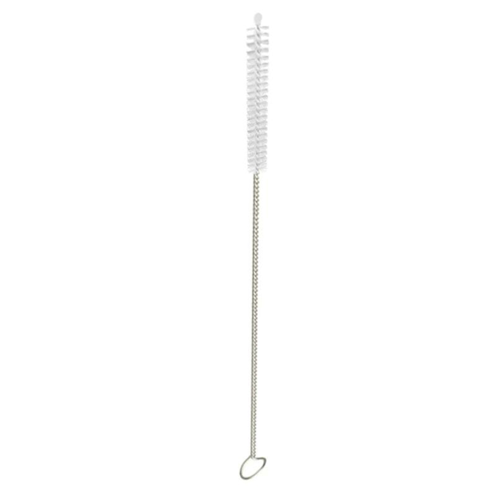 180 Mm Flexible Reinigungsbürste Aus Edelstahl Mit Nylonborsten Für Baby-trinkhalme, Tee- Und Kaffeeflaschen