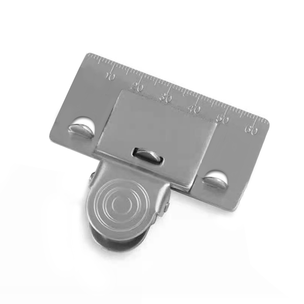 Maßbandklemme Aus Edelstahl Für Präzises Ablesen, Stabile Klemmung, Einfache Skala.