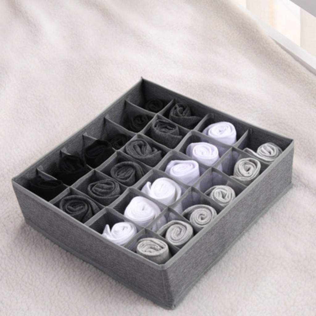 Faltbare Aufbewahrungsbox Aus Oxford-gewebe Mit 16 Fächern, Schubladenorganizer Für Socken, 32 X 32 X 10