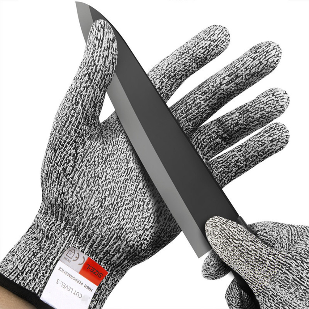 Schnittfeste Handschuhe, Schutzklasse 5, Edelstahlgewebe, Zum Schneiden Von Gemüse, Öffnen Von Austern, Zerlegen Von Fleisch, Waschbar