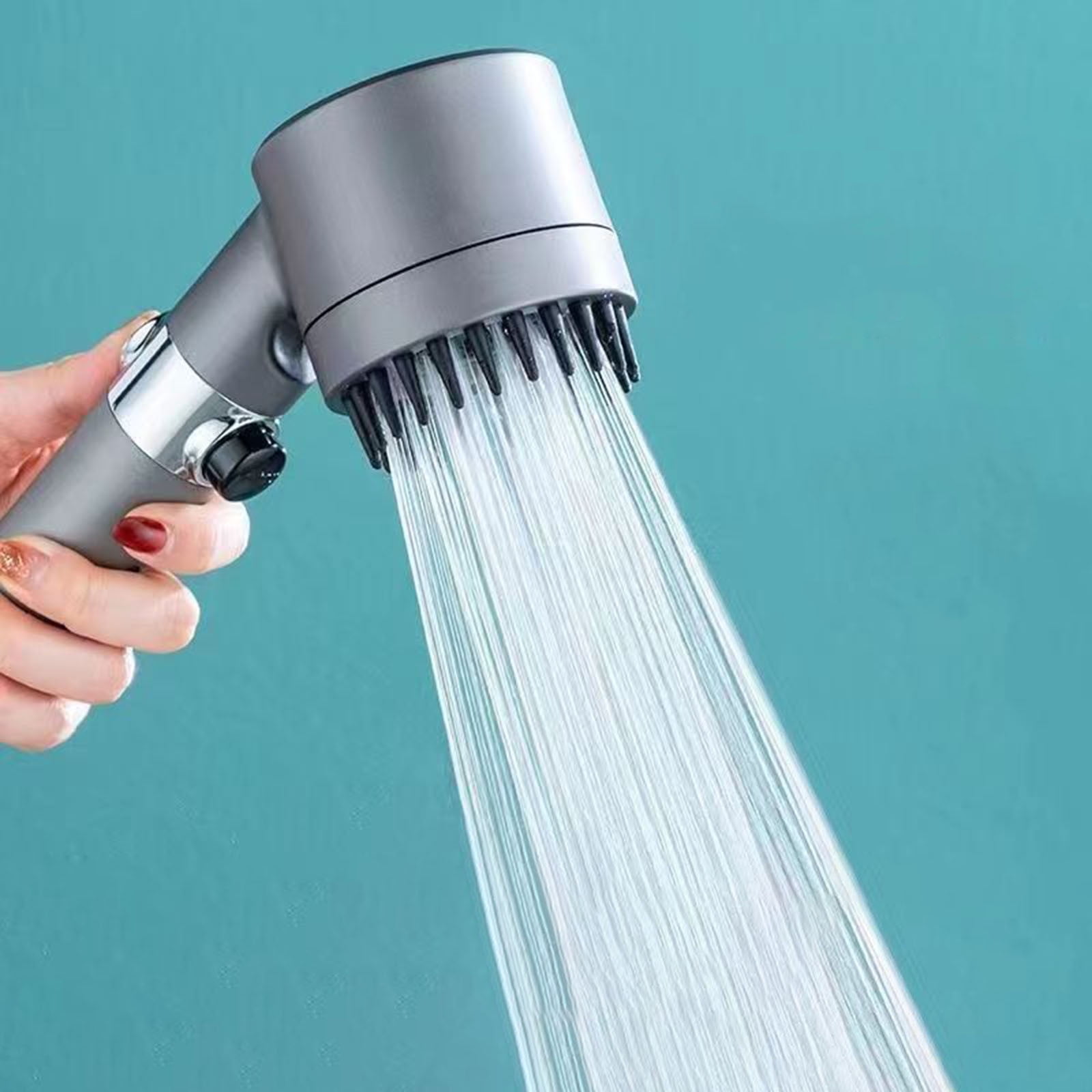 Hochdruck-duschkopf Mit 3 Modi, Wassersparend, Verstellbarer Abs-duschkopf Für Badezimmer