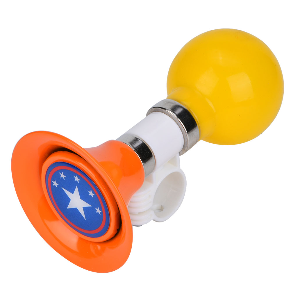 Fahrradhupe Für Kinder Aus Metall Und Gummi, Hörbare Warnklingel Für Jungen Und Mädchen (orange)