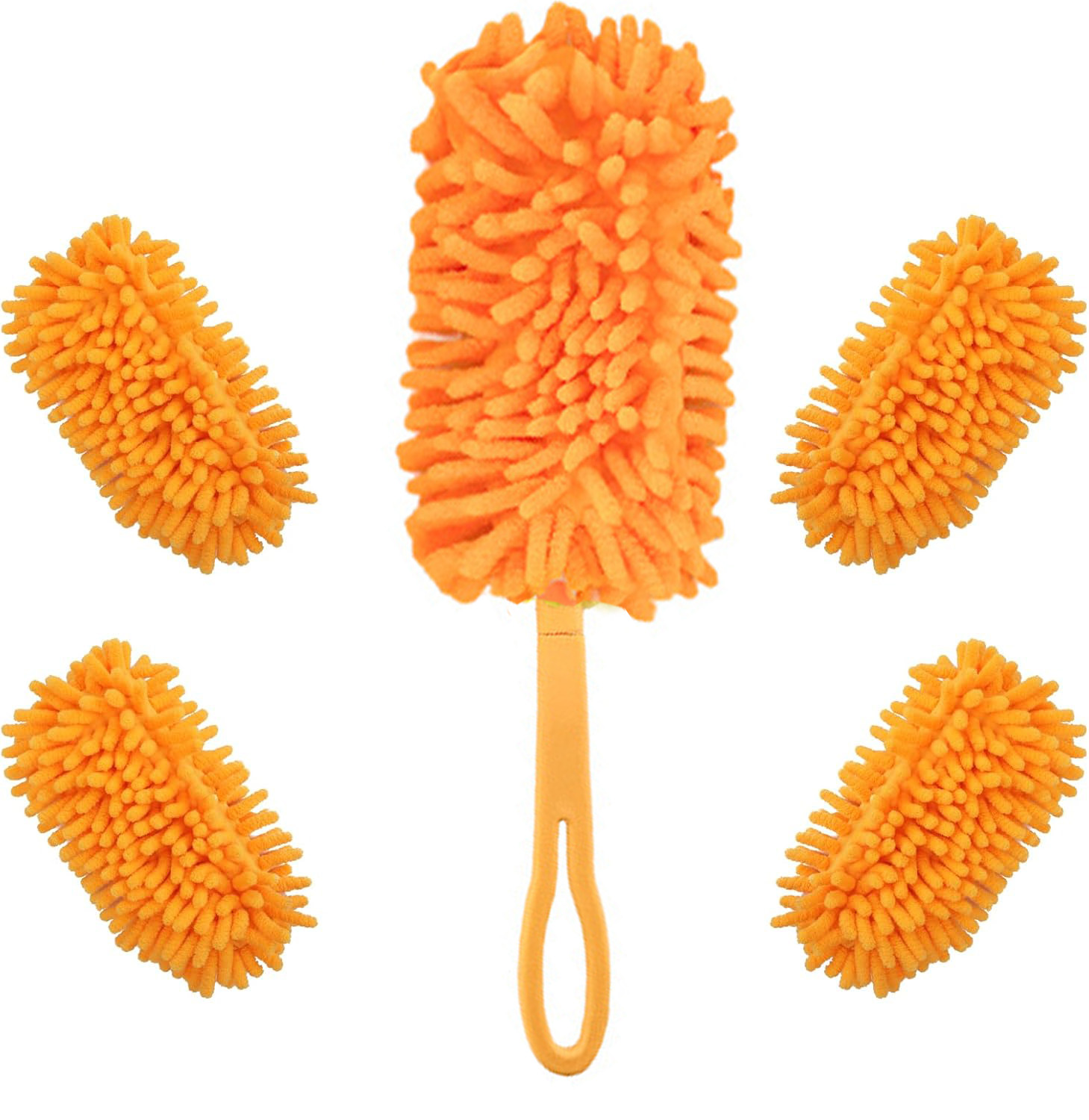 Redones Wiederverwendbare Staubwedel-aufsätze Für Swiffer - Kompatibel Mit Handstaubwedeln, 4er-pack, Robust 360° (griff Nicht Enthalten)