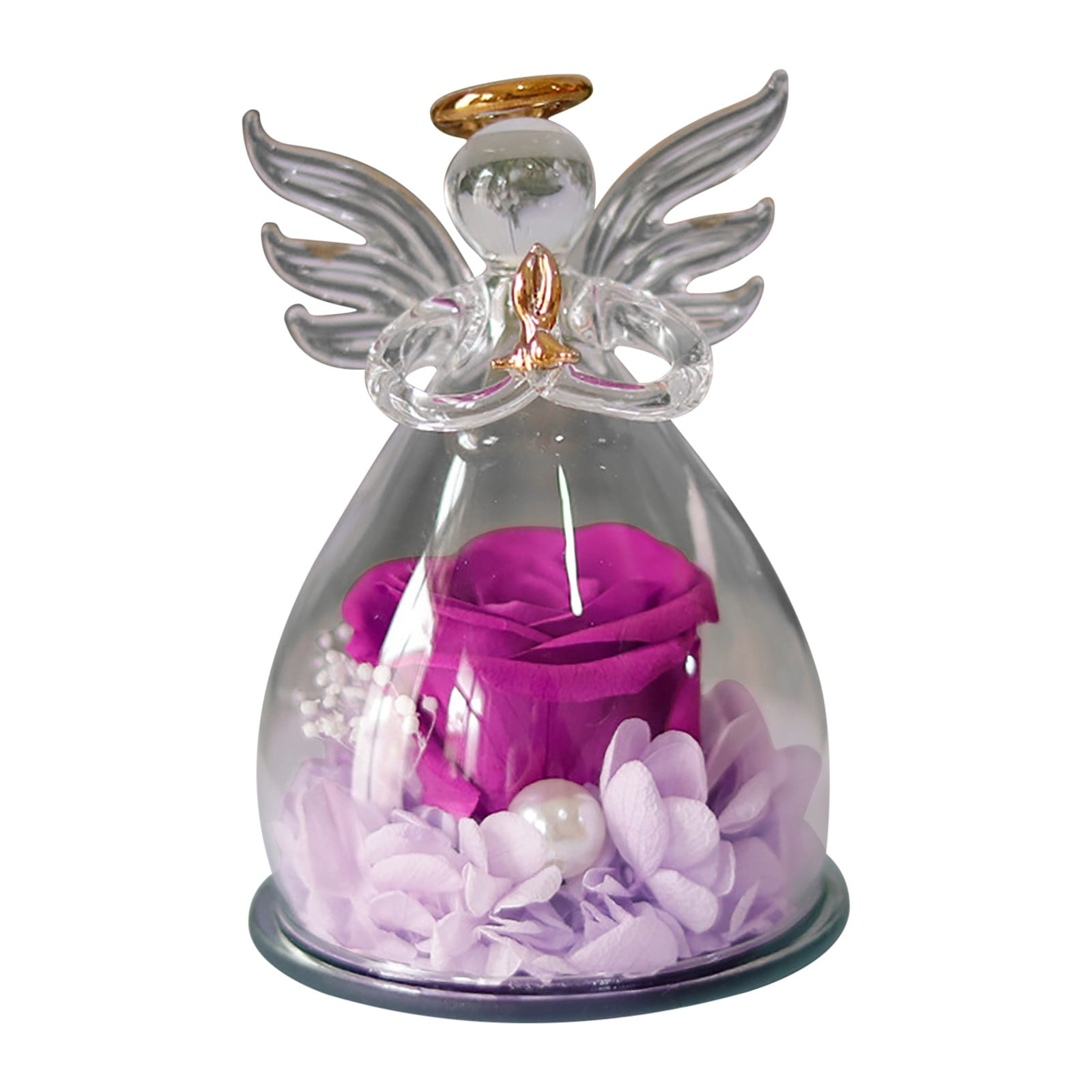 Natürliche Blume In Einer Schachtel Mit Kuppeldeckel, Echte Konservierte Rose Zur Tischdekoration, Romantisches Geschenk
