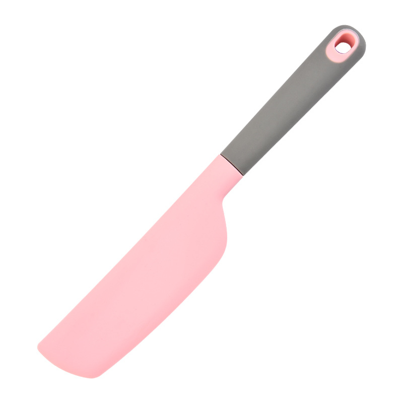 Großer Rosen-silikon-gebäckspatel – Flexibles Messer Zum Mischen Von Salaten