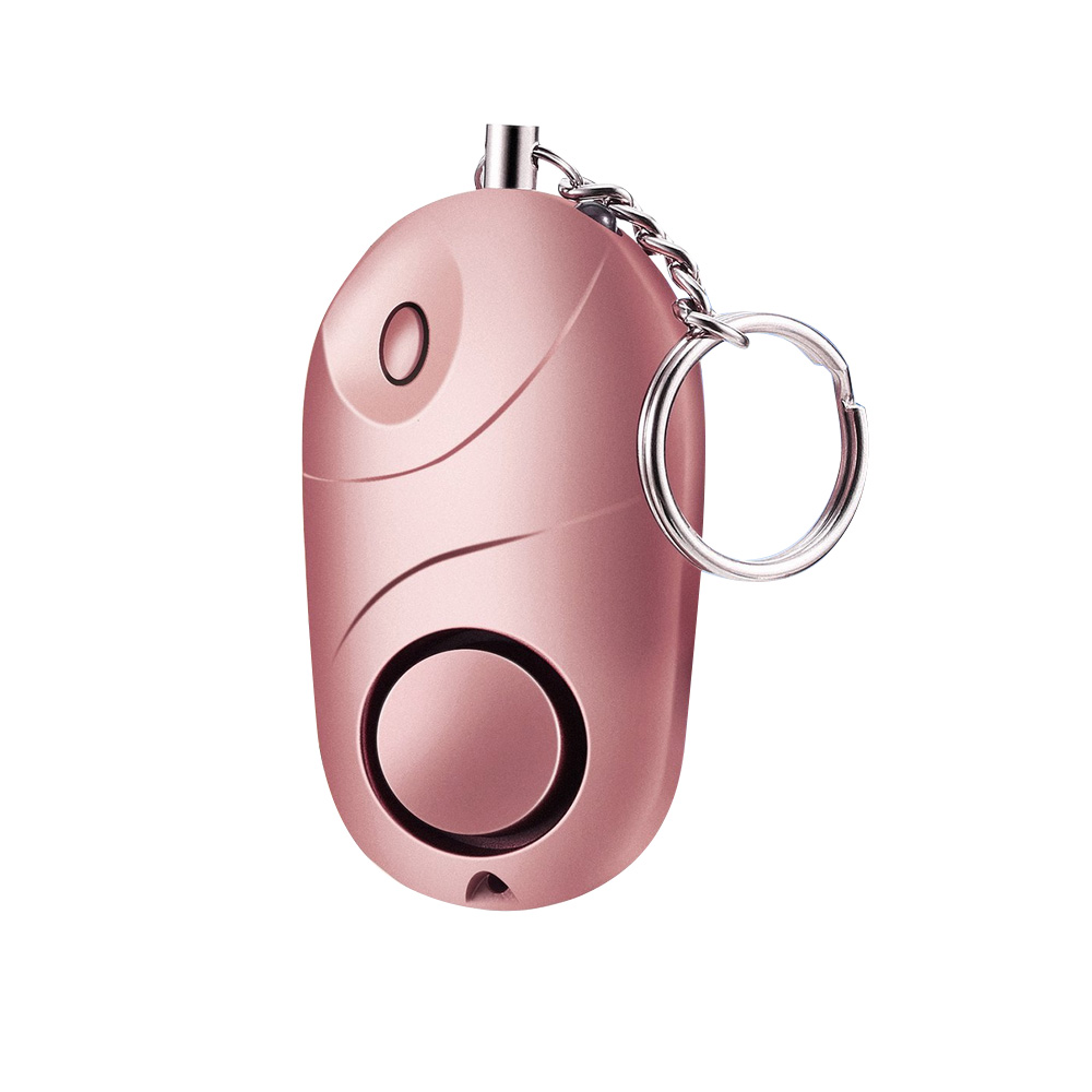 Personenalarm 120–130 Db, Harmloser Ton, Selbstverteidigungs-schlüsselanhänger Mit Led-taschenlampe, Pink
