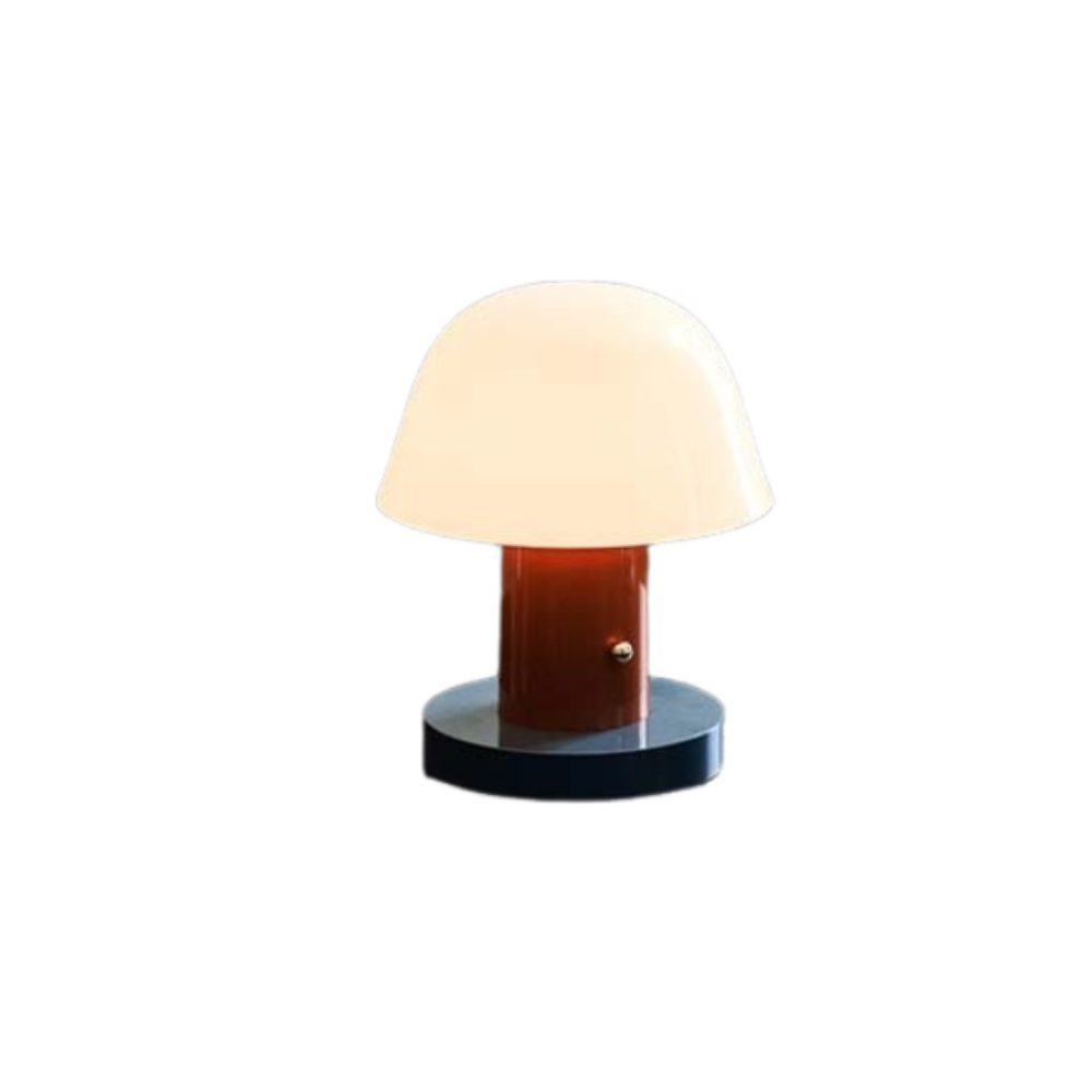 Wiederaufladbare, Dimmbare, Berührungsempfindliche, Kabellose Pilz-schreibtischlampe Für Nachttisch Und Schlafzimmerdekoration