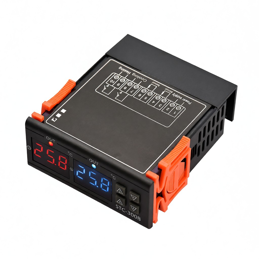12v Dualfunktions-thermostatregler (heiß/kalt -50°c Bis +120°c) Mit Hochpräziser Externer Sonde Für Kühlschränke