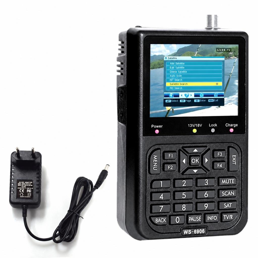 Satlink Ws6906 – Digitaler Satellitensignalempfänger Mit 3,5-zoll-lcd-bildschirm