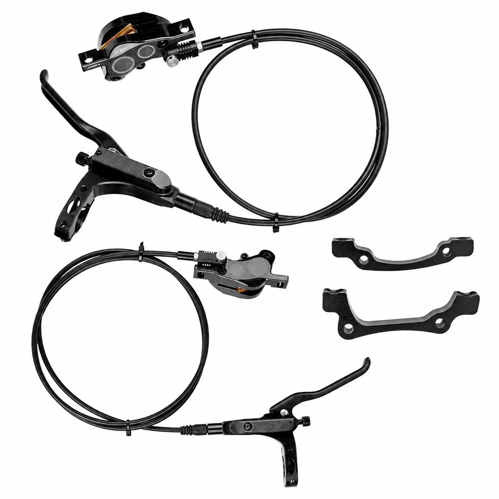 Hydraulische 4-kolben-scheibenbremsen Für Mountainbikes, Vorder- Und Hinterradbremssättel Aus Aluminium, Für Rennräder Und Mountainbikes