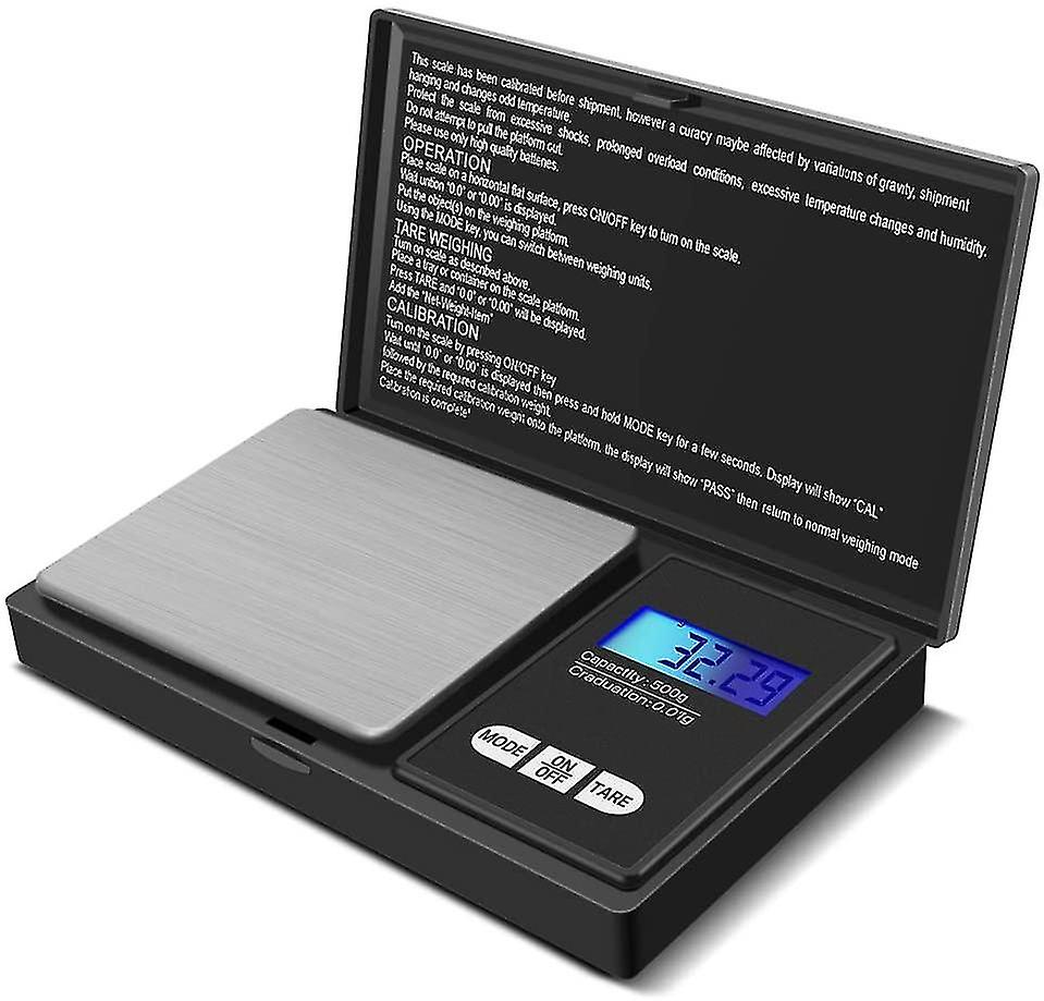 Digitale Taschenwaage (500 G) Mit Grammgenauigkeit Und Einheitenumrechnung Für Lebensmittel Und Pulver
