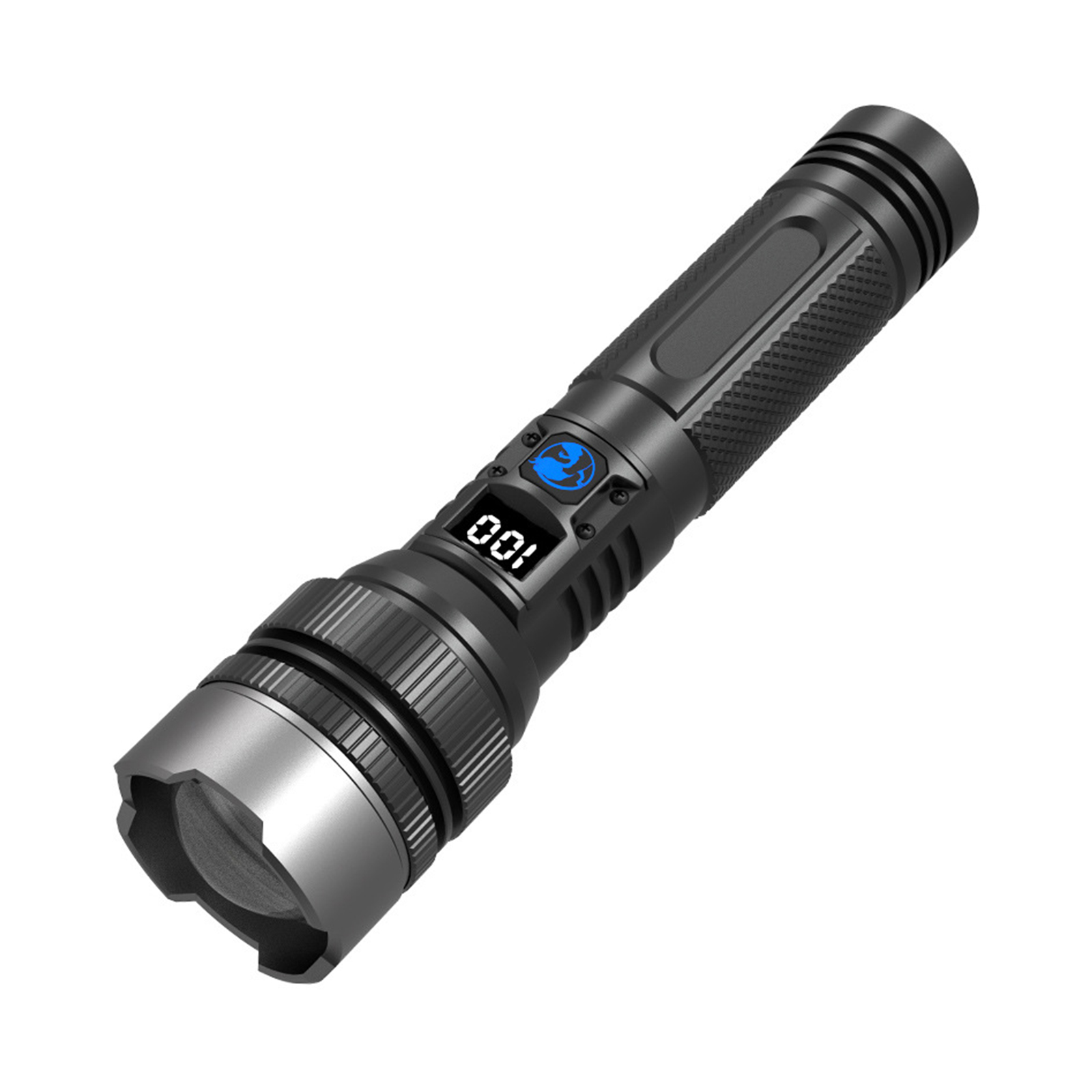 Wasserdichte, Wiederaufladbare Taschenlampe Mit 1800 Mah, Usb-c-anschluss, Led-beleuchtung, Einstellbarem Fokus Und Drehbarem Kopf Für Camping, Wandern Und Notfälle