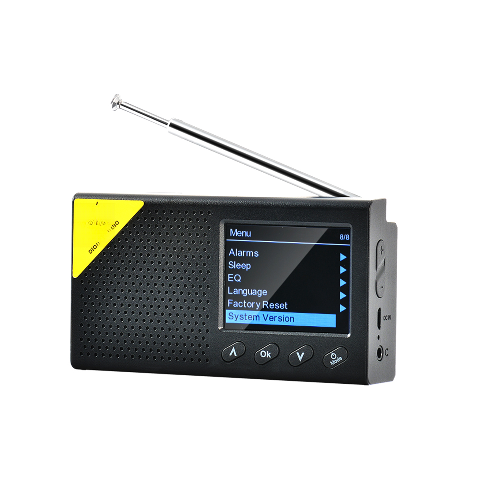 Wiederaufladbares, Tragbares Dab/fm-radio Mit Lcd-bildschirm, 8 Stunden Akkulaufzeit, Bluetooth 5.0, 1-watt-stereo-lautsprecher Für Reisen Und