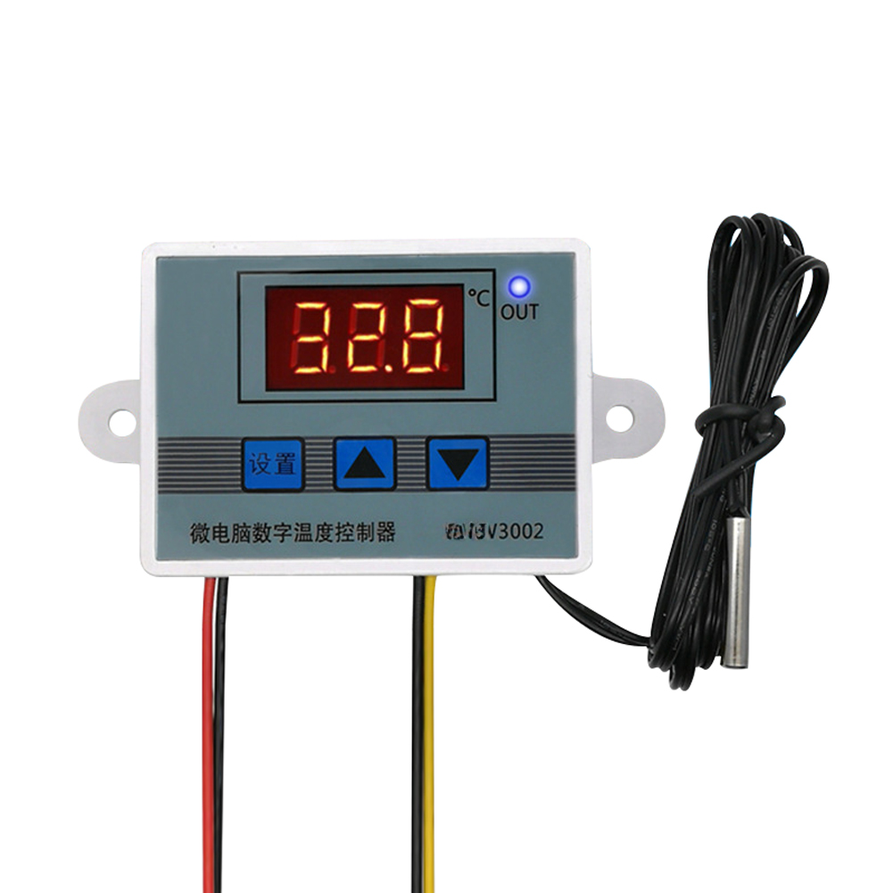12v Digitalthermostat -50-110°c Wasserdichte Sonde 1m Heiz-/kühlregler 10a Led-anzeige Für