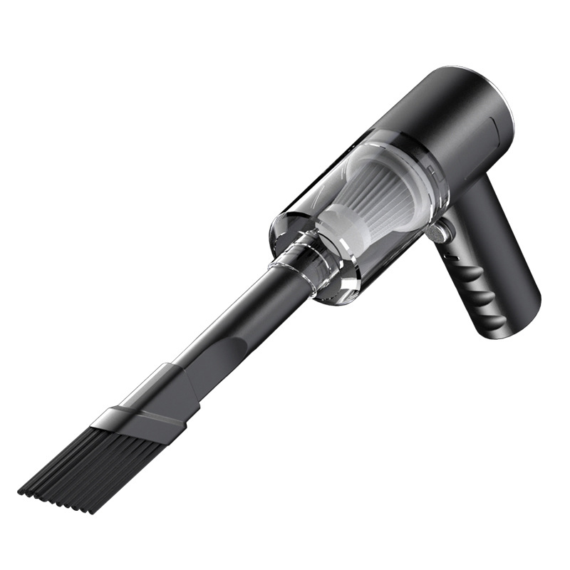 Staubsauger, Kompaktstaubsauger Für Auto Und Haushalt, Kabellos Aufladbar, Schwarz, Usb-ladefunktion