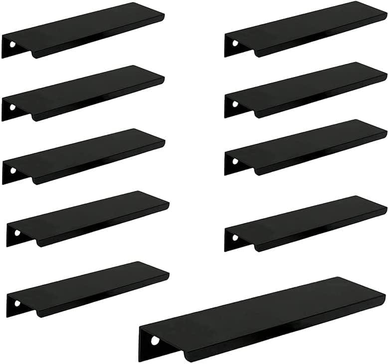 Unsichtbarer Möbelgriff 10 X 150 Mm Aluminium - Versteckter Schranktürgriff Für Kleiderschränke