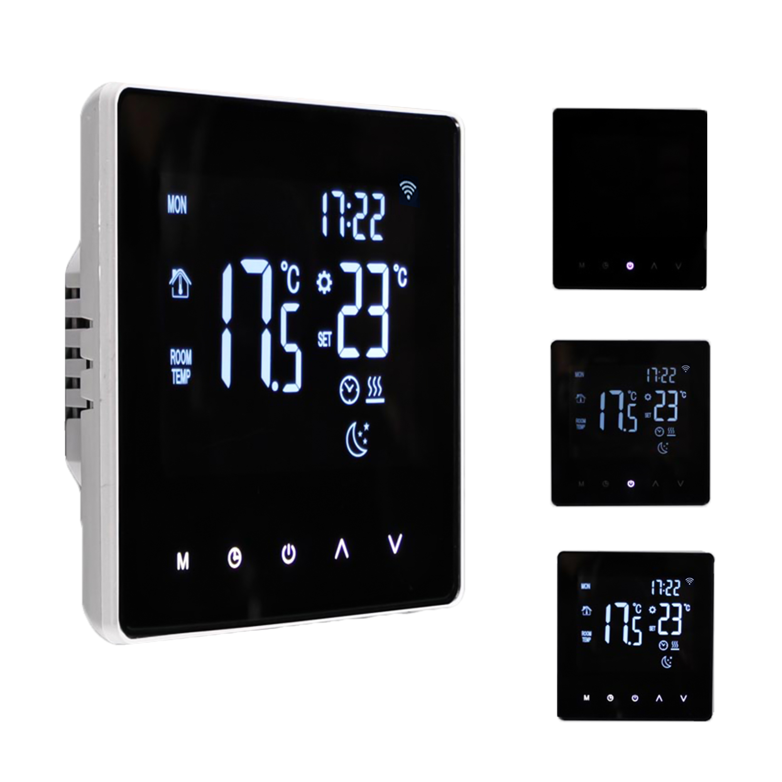 Intelligenter Wlan-thermostat Für Elektrische Heizungen, Programmierbarer Touchscreen-lcd, App-steuerung, Für Zuhause, Büro, Schule, Hotel