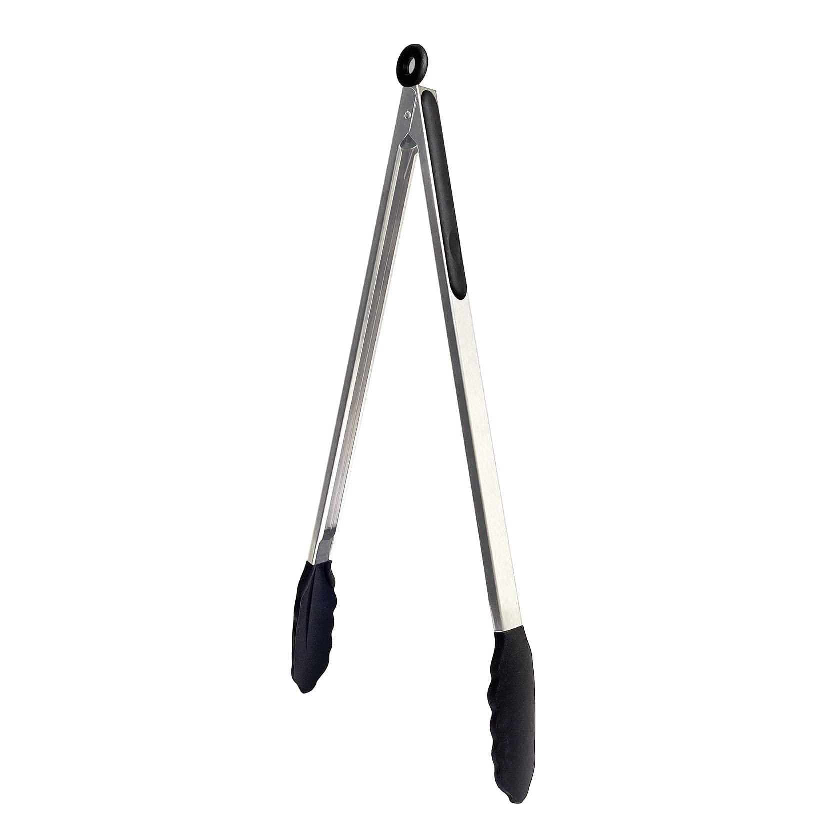 Extra Lange 45 Cm Grillzange Aus Edelstahl Mit Weichen Silikonspitzen, Hitzebeständig Bis 232 °c