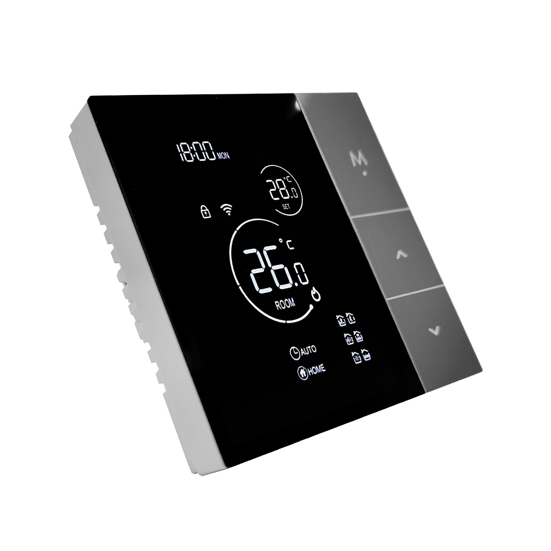 Intelligenter Wlan-thermostat Für Fußbodenheizung, Kompatibel Mit Tuya/google Home/alexa, Mit Externen 16-a-sensoren