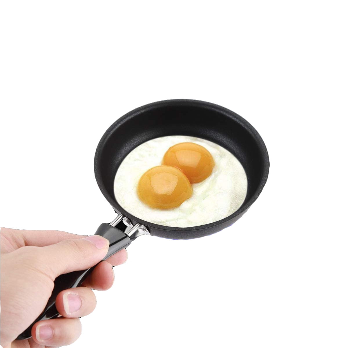 Mini-eierpfanne Aus Gusseisen (12 Cm) Mit Antihaftbeschichtung Und Rutschfestem Griff Für Omeletts