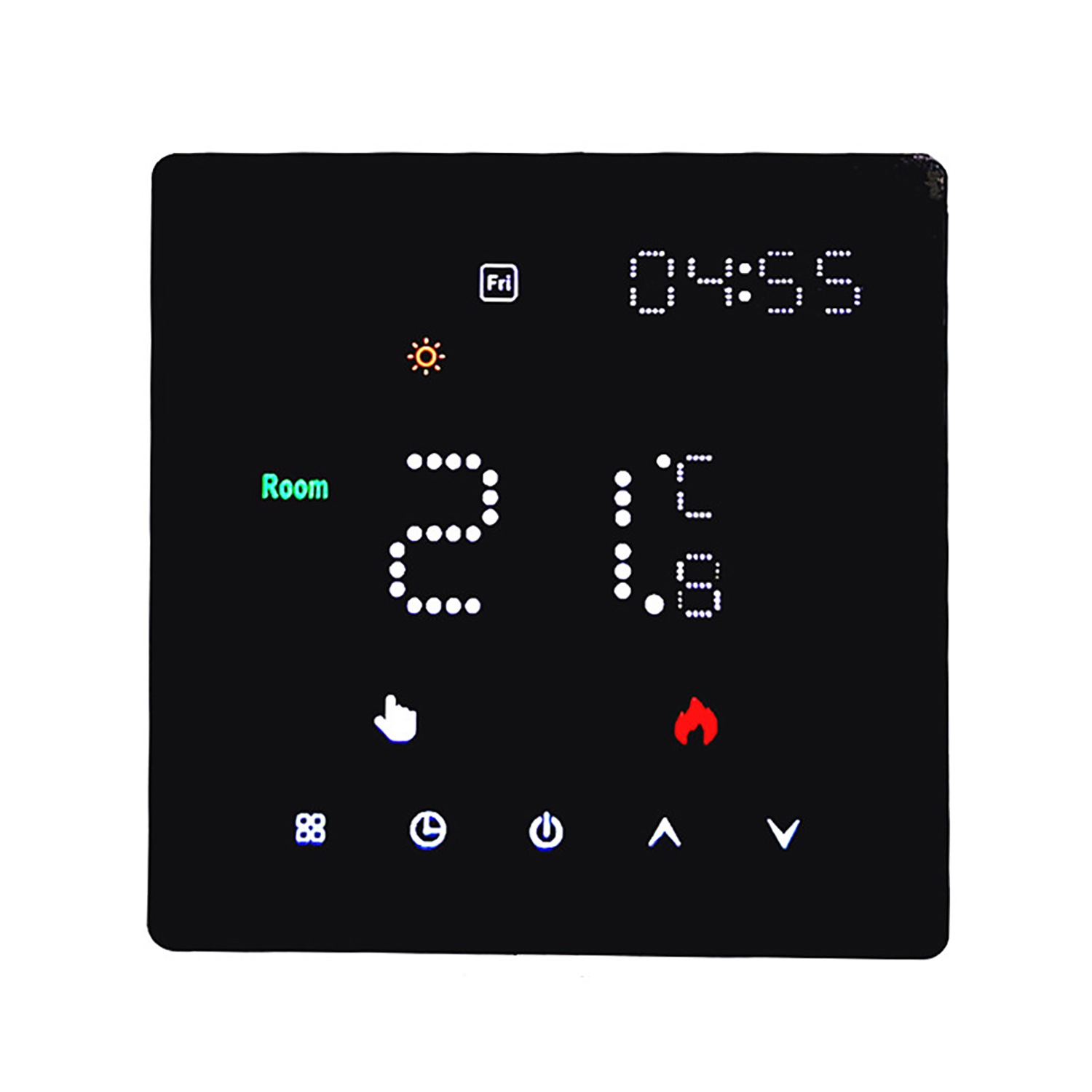 Programmierbarer Wlan-thermostat Mit Lcd-touchscreen, Kompatibel Mit Fußbodenheizung, Google Assistant, Alexa, Tuya Und Smart Life