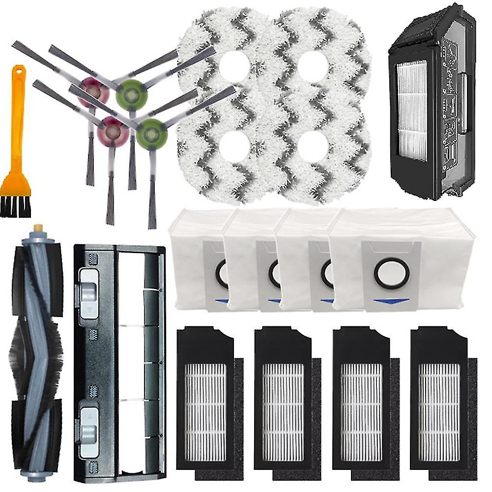 Wartungsset Für Ecovacs Deebot X1 Omni, 4 Seitenbürsten, 4 Geruchsfilter, 3 Waschbare Wischpads