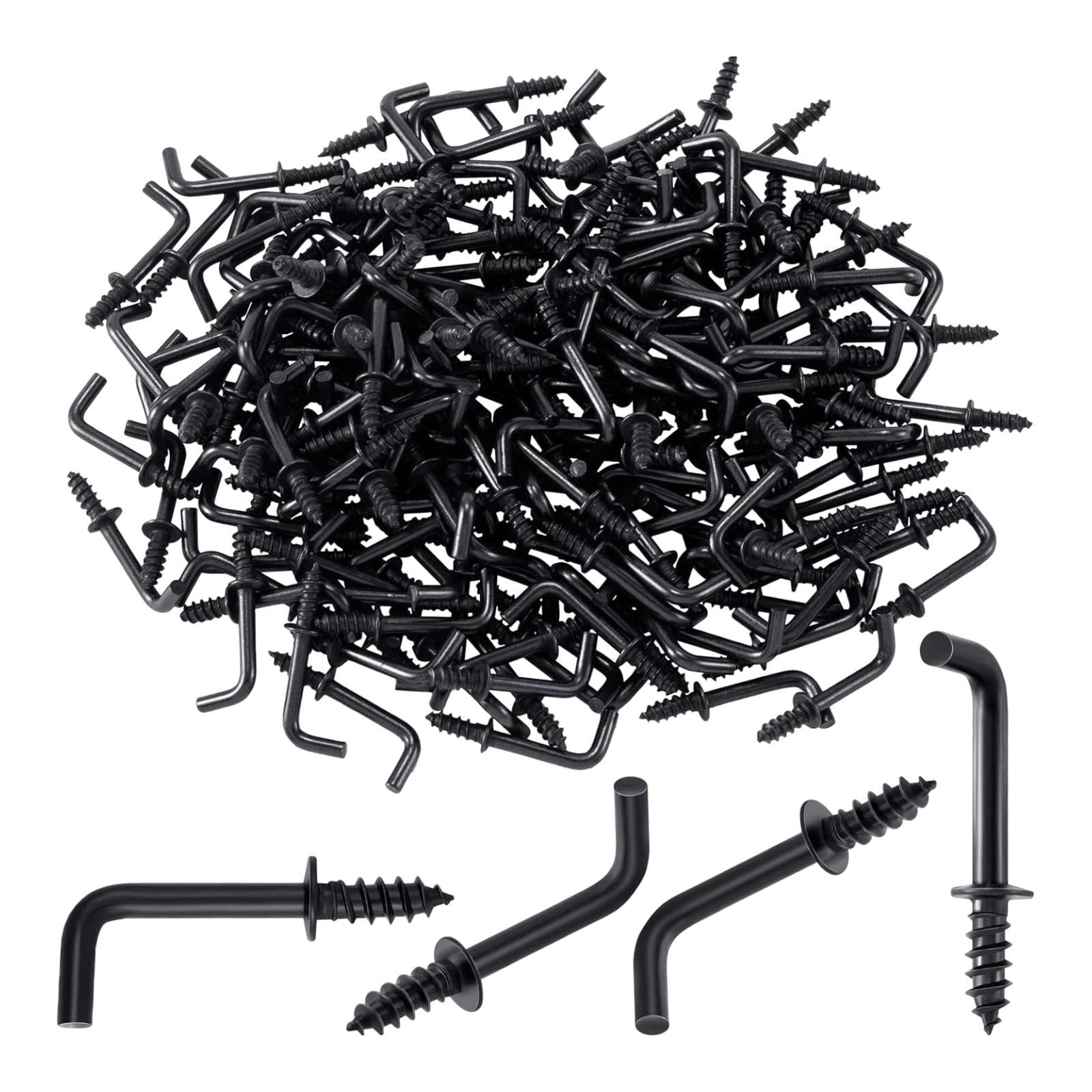3,4 Mm Starke Selbstschneidende Schraubhaken Aus Kohlenstoffstahl, Kein Bohren Erforderlich, 100er-packung, Für Tassen Und Schlüssel, Zur Wandmontage In Der Küche
